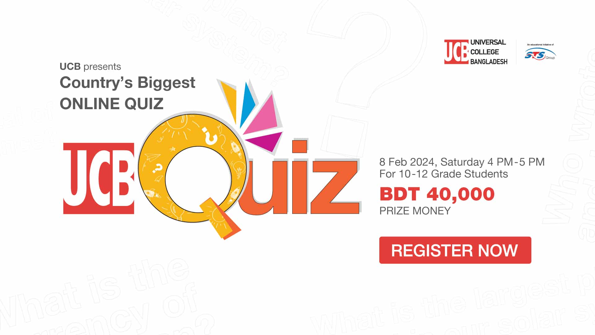 UCBD Monthly Online Quiz – February