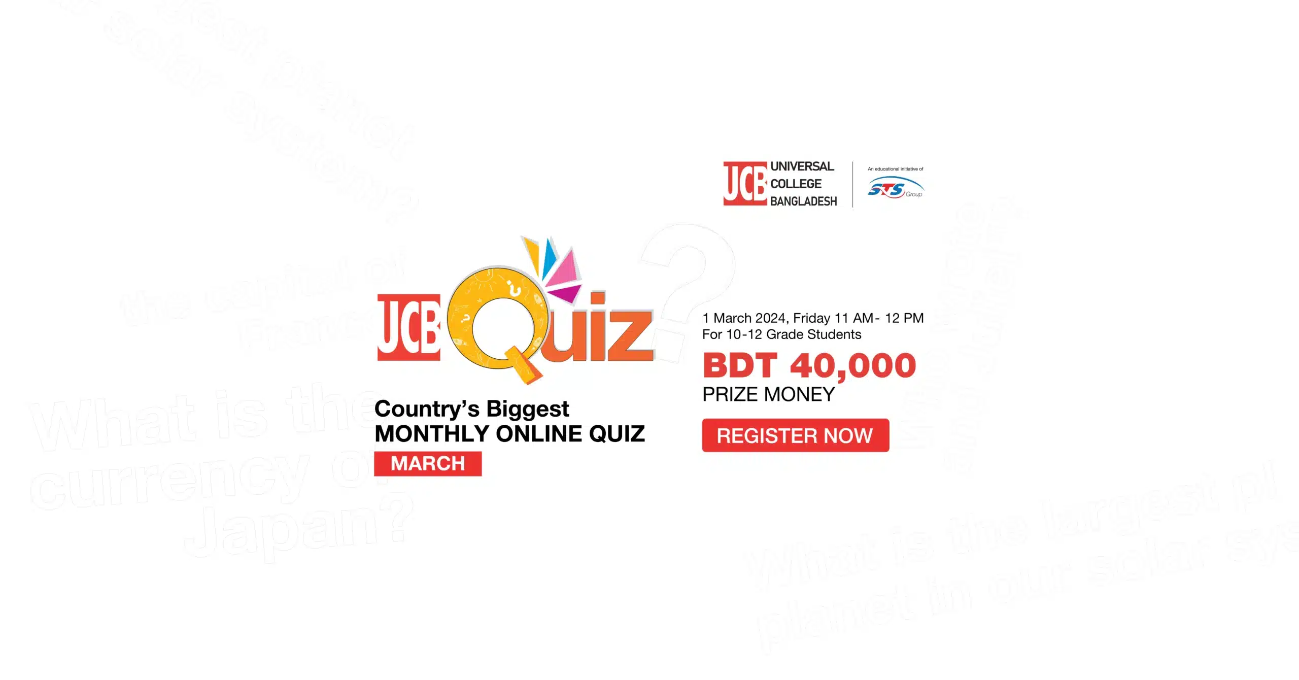 UCBD Monthly Online Quiz – March