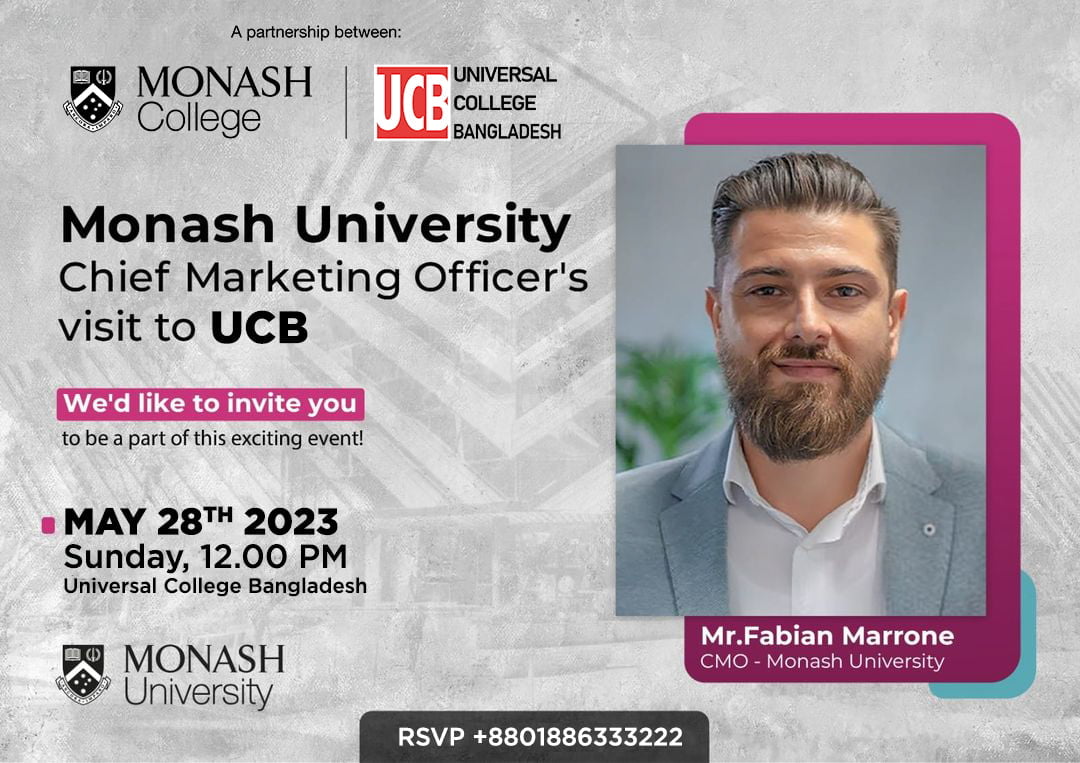 Monash CMO Mr. Fabian Marrone visit to UCBD